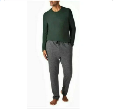 Paquete de 2 juegos de salón Eddie Bauer para hombre (superior e inferior) (verde/carbón GRANDE) NUEVO SIN ETIQUETAS Foto 1 de 2