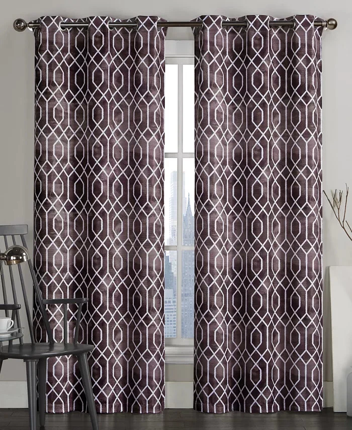 Victoria Classics Andreaston 38" x 96" Geo Ojal Ventana Panel PAR - Chocolate Foto 1 de 1