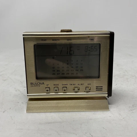 enron bulova desk clock with calendar rare Cover