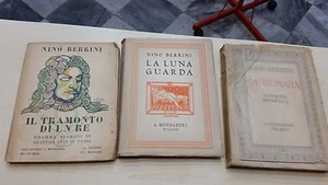 3 Volumi di Nino Berrini, La luna guarda.  Carbonara ,il tramont,di un re . Mond - Foto 1 di 1