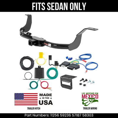 Enganche de remolque para Nissan Versa 12-13 con cableado de 5 pines apto para sedán Curt remolque de 2 k de 1,25" Foto 1 de 4