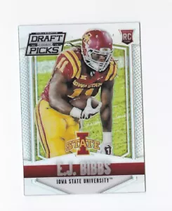 2015 Panini Prizm Draft Picks Prizms #182 E.J. Bibbs Iowa Guardiani dello Stato Marrone - Foto 1 di 2