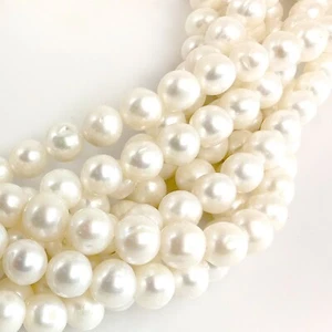Orecchini Collana Orecchini Perline Patate Perline 15" Pietra Preziosa Gioielli Perla Regalo - Foto 1 di 20