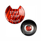 Roter Kohlenstofffaser Motor Start Stop Druckknopf Aufkleber für Infiniti Nissan