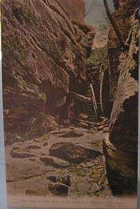 Olean, N.Y. - The Pass at Rock City on W,N,Y,&P. Traction Co. lines-unposted - Picture 1 of 2