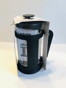BIALETTI Coffee FRENCH PRESS Black & Glass 1 Liter/ 34 oz. 8 Cups NIB - Picture 1 of 9