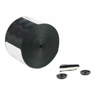Universal Seat Belts Black 3.6m Webbing Car Racing Front Safety Retractable Laps - Picture 1 of 4