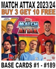 MATCH ATTAX 2023/24 2024 CHAMPIONS LEAGUE - BASE CARDS #1 - #189 / TACTICS