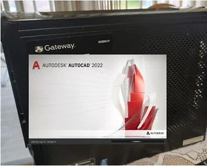 GATEWAY / AUTOCAD 2022-i7 QUAD CPU / 512GB SSD/ ACROBAT / OFFICE 2021 RUNS GOOD - Picture 1 of 10