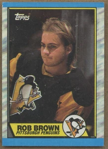 1989-90 Topps #193 Bob Brown Pittsburgh Penguins - Picture 1 of 2