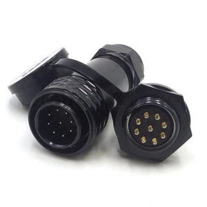 WEIPU SA20 9-poliger wasserdichter Stecker, Elektrokabelverbinder Stecker und Buchse - Bild 1 von 7