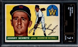 GMA 7 1955 Topps #159 Johnny SCHMITZ, Washington Nationals NM Near Mint - Picture 1 of 2