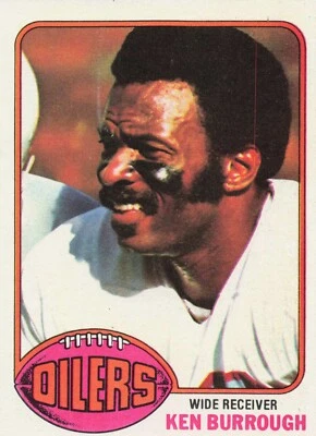 1976 Topps Football Ken Burrough Houston Oilers #505 - Image 1 of 2