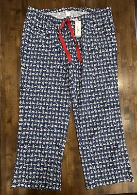 Pantalones de pijama Vineyard Vines Holiday Lounge para mujer 2X árbol de Navidad Santa ballenas Foto 1 de 4