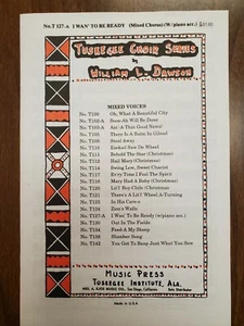 **LOTE DE 15** QUIERO ESTAR LISTO - CON Dawson - Kjos - SATB Choral Octavo - Imagen 1 de 4