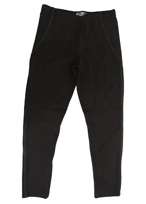 DE COLECCIÓN ALBERTO MAKALI Marrón Elástico Leggings Pantalones Pull-on Cuero Rayas L Nuevo sin Etiquetas Foto 1 de 4