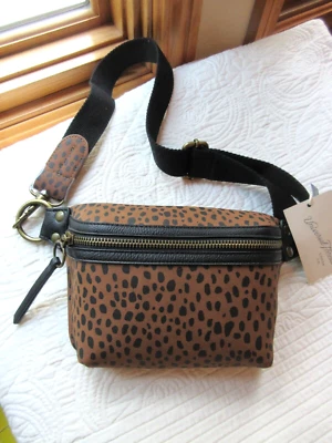 BOLSO CINTURÓN RIÑONERA HILO UNIVERSAL LEOPARDO NEGRO SE ADAPTA DE 2 A 18 NUEVO CON ETIQUETAS FÁCIL ENCENDIDO/APAGADO Foto 1 de 4