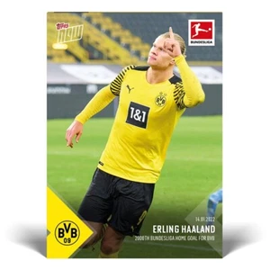 Erling Haaland Bundesliga Topps Ahora Tarjeta 117 2000o Home Goal BVB Fútbol 1/14/22 - Imagen 1 de 3