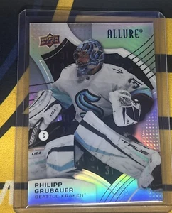2021-22 Upper Deck Allure Number Philipp Grubauer 92 /199 Jersey Number - Picture 1 of 2
