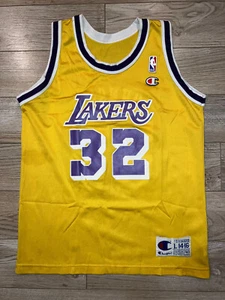 Magic Johnson #32 Los Angeles LA Lakers NBA Champion Jersey Youth L 14-16 - Picture 1 of 3