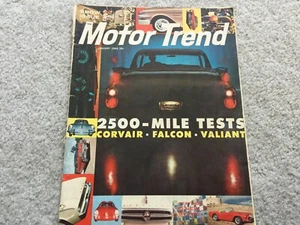 1960 Chevy Corvair, Ford Falcon, Plymouth Valiant Motor Trend Magazine - Imagen 1 de 1