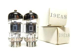 PAIR NOS 19EA8 Sylvania USA Tubes Triode Zenith Receiver Admiral Magnavox Radio - Picture 1 of 2