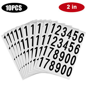 10 Sheet Number Stickers Small Self Adhesive Label DIY Scrapbooking Crafts 2/3in