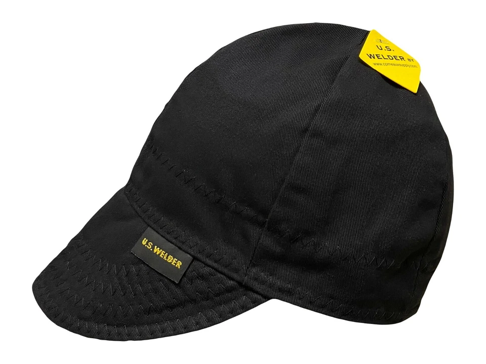 US WELDER Welding Caps Welders Hat Solid Black Reversible by Comeaux Supply - Image 1 of 1