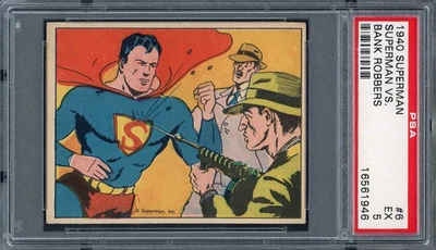 1940 Superman Vs Bank Robbers #6 PSA 5 Low Pop - Image 1 of 2