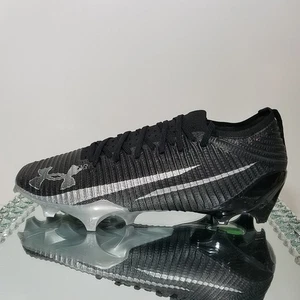 Botines de fútbol profesional Under Armour Blur "negro plateado" 3028220-003 - para hombre talla 12 - Imagen 1 de 10
