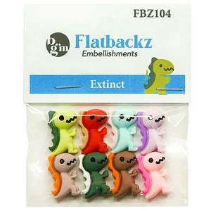 Buttons Galore Flatbackz Embellishments-Extinct - Picture 1 of 3