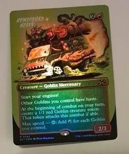 Howlsquad Heavy Borderless FOIL NM/M MTG Aetherdrift Magic the Gathering - Picture 1 of 2