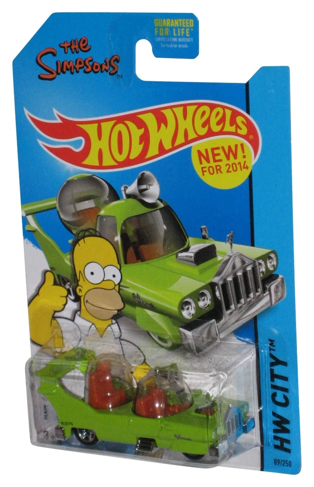 Hot Wheels Simpsons HW City (2014) Green The Homer Toy Car 89/250 - Image 1 of 1