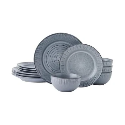  Juego de vajilla Mystic 12 piezas platos cuencos, servicio para 4, azul  Foto 1 de 4