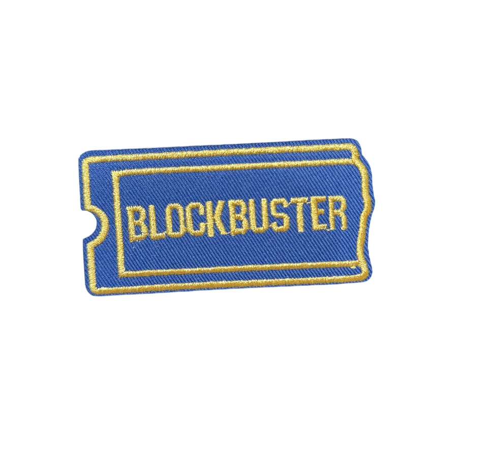 Blockbuster Video Store Movie Rental Patch, Iron On/Sew On