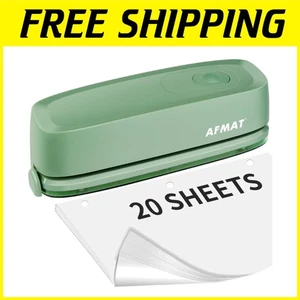 Electric 3 Hole Punch, 20-Sheet Capacity - Picture 1 of 9