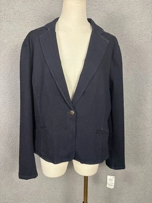 Chaqueta Blazer de Mujer INC International Concepts XL Índigo Oscuro Nueva con Etiquetas Foto 1 de 4