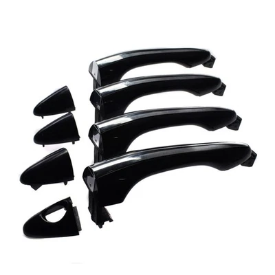 4Pcs Front Rear LH RH Outside Door Handle Black Chrome for Kia Optima 2011-15 Foto 1 de 4