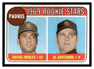 1969 Topps BASEBALL #592 Padres RS Rafael Robles Al Santorini 69TBB - Picture 1 of 2