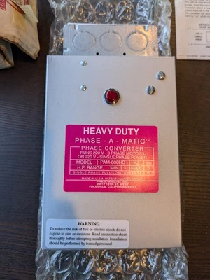 Phase-A-Matic PC-600HD 3-5HP Phasenwandler - Neu! - Bild 1 von 4
