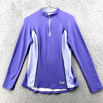 Mountain Hardwear 1/4 Cremallera Pullover Sudadera Mujer’s Pequeña Rayas Púrpura 8033 Foto 1 de 4