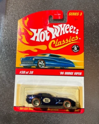 Hot Wheels Classics Series 3 #30/30 06 Dodge Viper Blue - Image 1 of 3