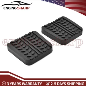 2Pcs Brake Clutch Pedal Pads Cover For Mazda RX-7 323 626 929 B2000 B2200 B2500 - Picture 1 of 19
