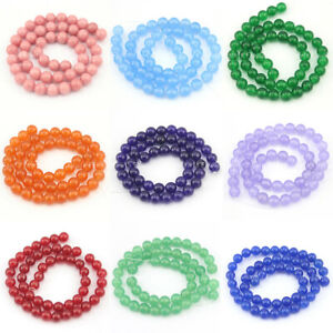 Wholesale Real Multi-Color 4-14mm Jade Round Gemstone Loose Beads 15'' Strand AA
