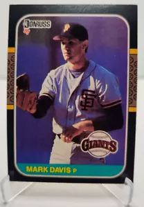 1987 Donruss #313 MARK DAVIS San Francisco Giants Baseball Card - Picture 1 of 2