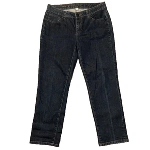 Jennifer Lopez Jeans Womens Dark Wash Capri Leg Denim Pants Size 6 Stretch 32x26 - Picture 1 of 5