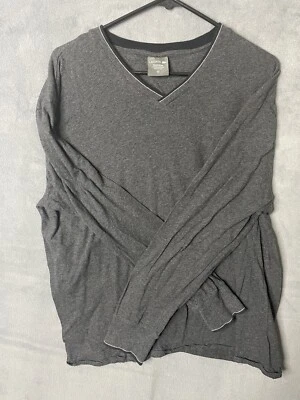 Camisa gris manga larga cuello en V Lacoste talla XL algodón ropa de dormir pijama Foto 1 de 4