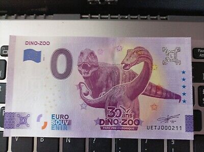 Billet Euro Souvenir 2022-1 Dino Zoo • 4.38€
