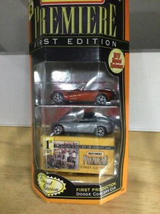 DODGE VIPER x 2 RT/10 1:64 MATCHBOX PREMIERE FIRST EDITIONS COLLECTIBLES #37531 - Picture 1 of 3