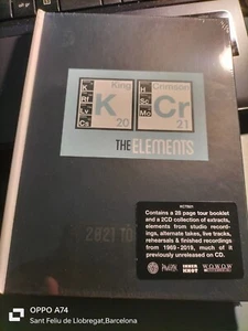 RAR BOX. KING CRIMSON. THE ELEMENTS. 2 C'S & BOOKLET. MINT. SEALED. STICKER - Imagen 1 de 2
